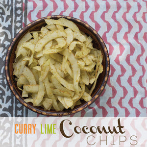 Curry and Lime Coconut Chips