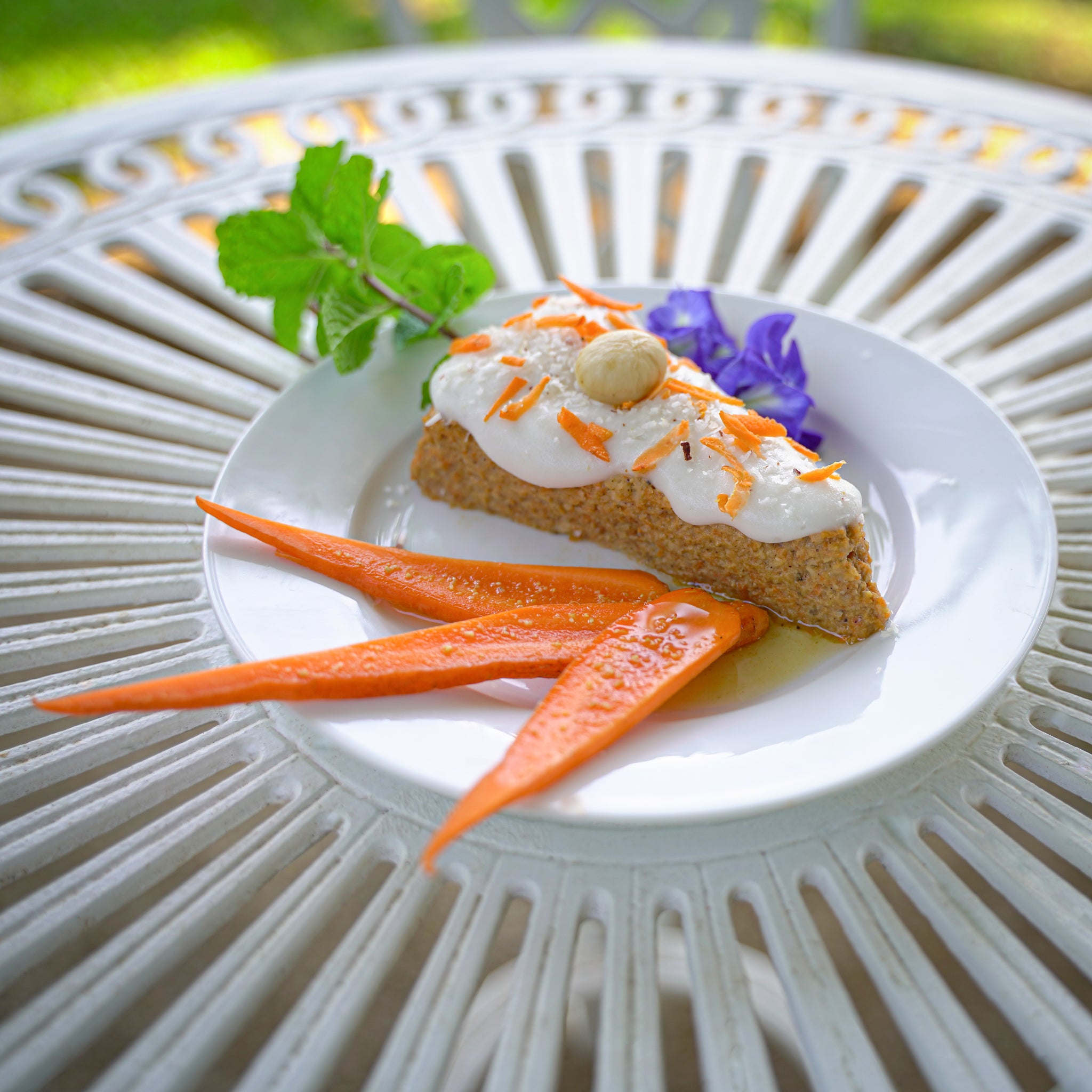 Raw Ginger Coconut Carrot Cake