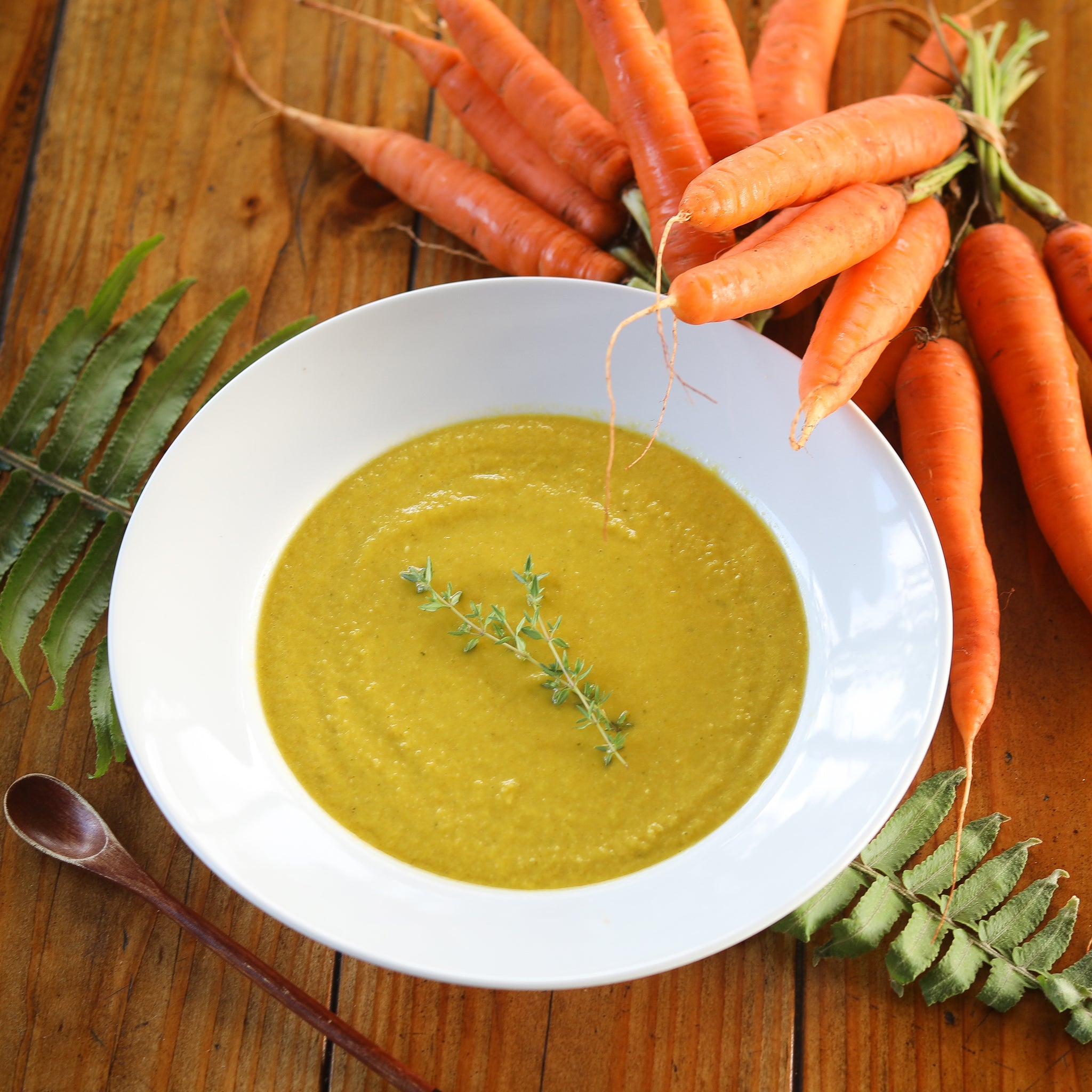 Festive Carrot Ginger Soup