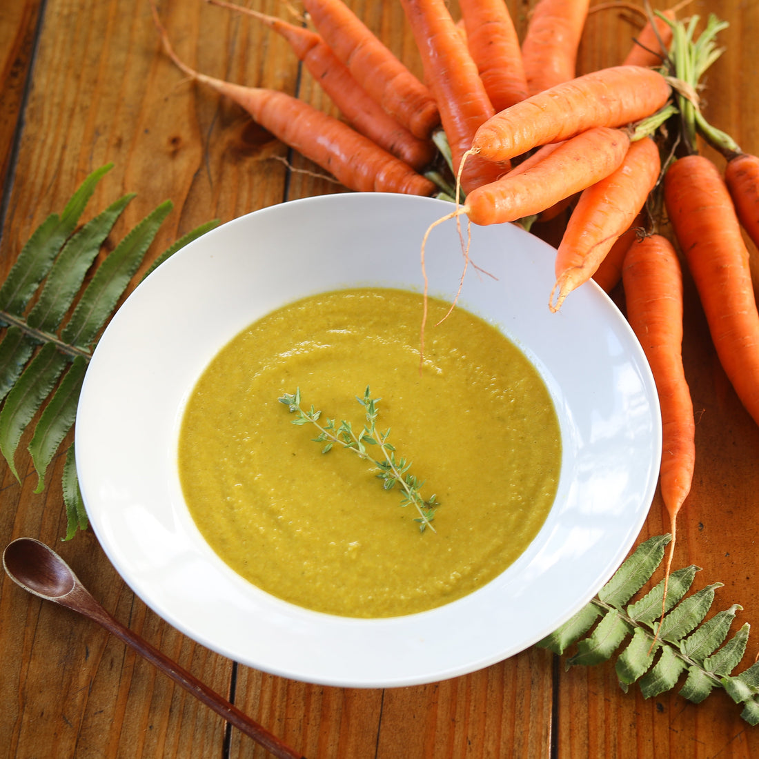 Festive Carrot Ginger Soup