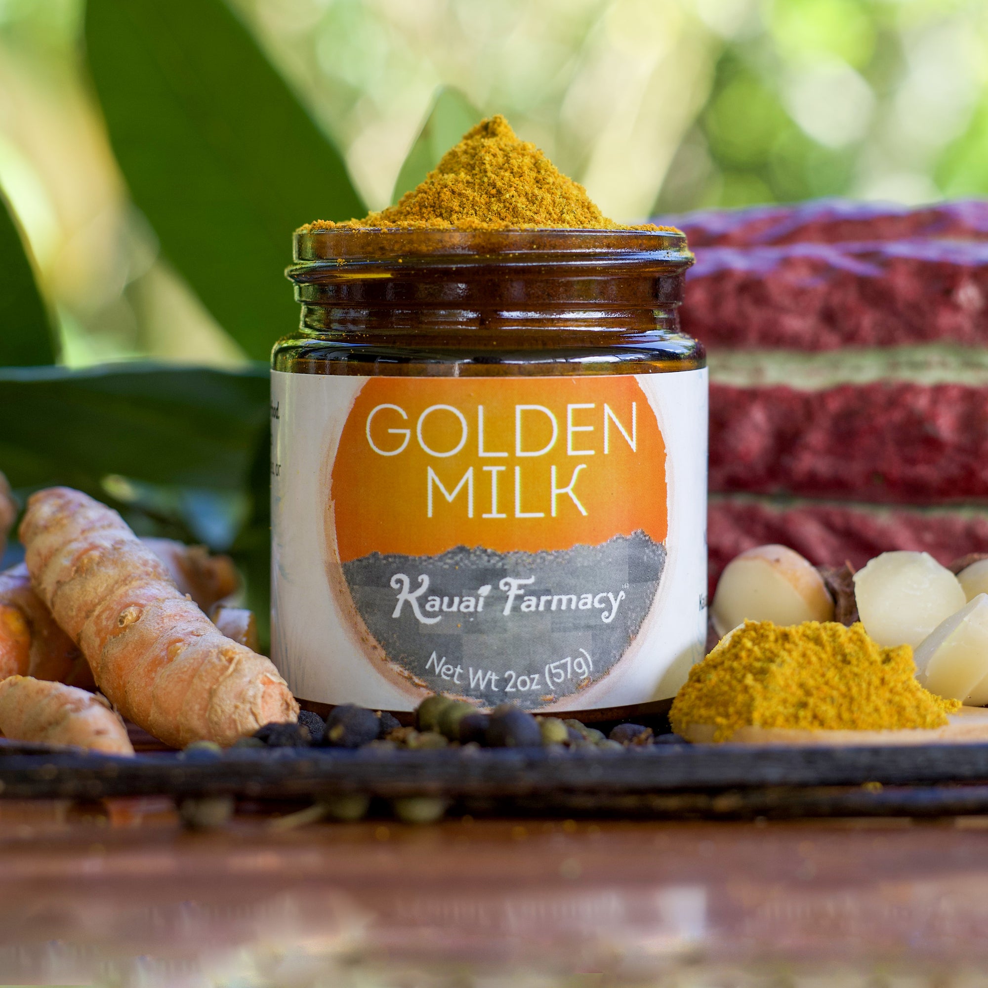 Golden Milk Powder with Cacao | Kauai Farmacy