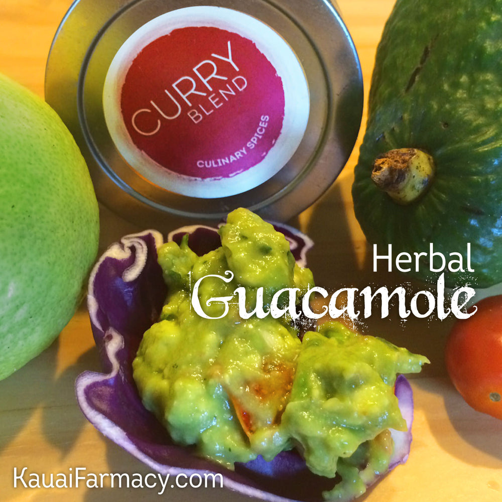 Raw, Vegan, herbal GUACAMOLE recipe