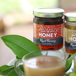 Allspice honey spiced medicinal honey herbal tea