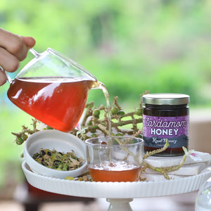 Cardamom honey spiced medicinal love potion herbal tea