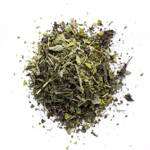 Kauai Farmacy tranquility organic herbal tea blend detail loose leaf  
