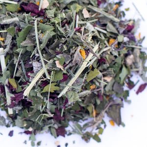 Kauai Farmacy women's wellness herbal tea blend loose leaf detail chaste Vitex agnus-castus