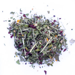 Kauai Farmacy women's wellness herbal tea blend loose leaf detail chaste Vitex agnus-castus